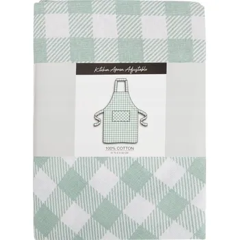 Kuchyňská zástěra BAVLNĚNÁ KUCHYŇSKÁ ZÁSTĚRA S KAPSOU 100% BAVLNA