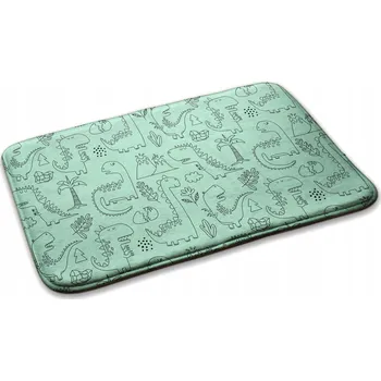 Koberec Dětský koberec s protiskluzovou úpravou do dětského pokoje - Dinosauři a rostliny