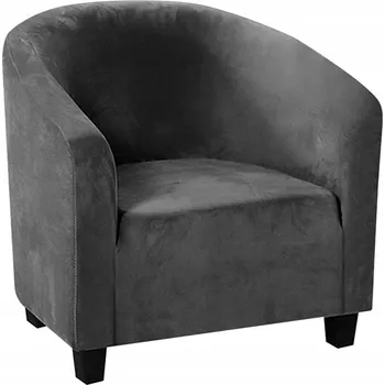 Napínací potah Potah na křeslo Domidekor šedý