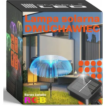 Venkovní osvětlení Solární Zahradní Lampa LED Pampeliška Ohňostroj Soumrak Senzor