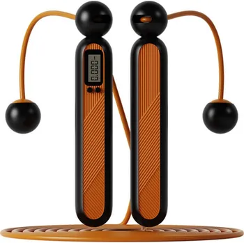 Švihadlo Merc sport Fitness švihadlo bezdrátové, digitální oranžové Cena za odběr více kusů: 10 ks a více