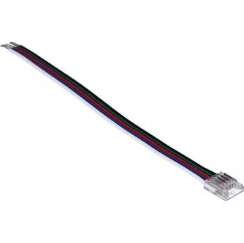 LED páska Spojka pro LED pásek SMD/RGB+W, šířka 10 mm, pásek-drát, délka 15 cm