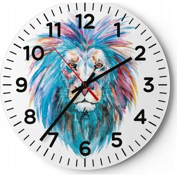 Hodiny Kuchyňské nástěnné hodiny 30x30 Zvířata Moderní skleněné hodiny Obývací pokoj Tiché