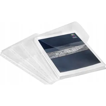 Euroobal, čirá, s chlopní, A4, 200 mikron, 20 mm, VIQUEL