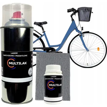 Barva ve spreji Lak barva ve spreji na rám kola lesklý SET RAL 5007