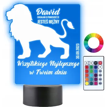 Lampička 3D LED Noční Lampa Pánský den, Dárek , název