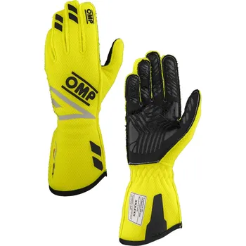 Rukavice Rukavice OMP One Evo FX FIA 8856-2018 žluté vel. S