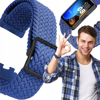 Řemínek na hodinky Řemínek ChronSmarta pro chytrý náramek Huawei Band 8 9 10, modrý, elastický