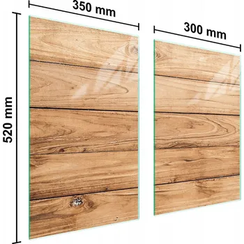 Kuchyňské prkénko Krájecí deska TMK ArtDeko sklo 2 ks