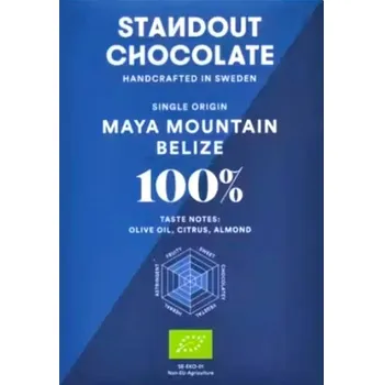 Čokoláda Standout Chocolate Čokoláda Belize Maya Mountain 100% 50 g