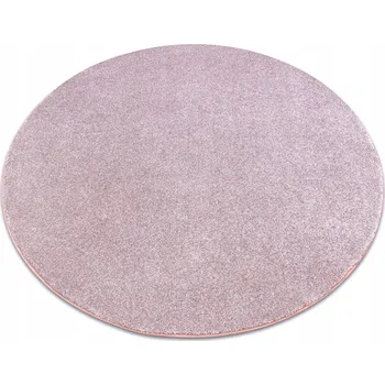 Koberec MĚKKÝ KOBEREC kruh cca 100 cm HLADKÝ starorůžová 93790