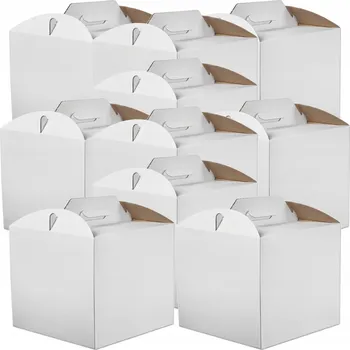 Obraz Krabice na dort KAPAK bílý 30x30x25 cm 10 kusů