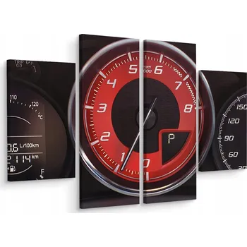 Obraz Čtyřdílný obraz Moderní otáčkoměr 80x60