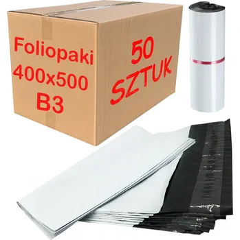 Obálka Plastové Obálky 500x400 mm EKO obálka pro balení, bílá - 50 ks