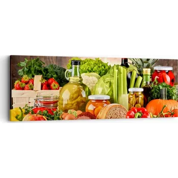 Obraz Obraz na plátně do obýváku ložnice 90x30 gastronomie foto obrazy na zeď