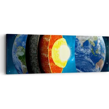 Obraz Obraz na plátně do obývacího pokoje ložnice 90x30 abstrakce foto obrazy na zeď