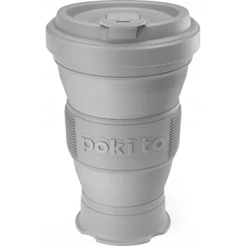 Pokito Skládací šálek na kávu 3v1 Cool Grey