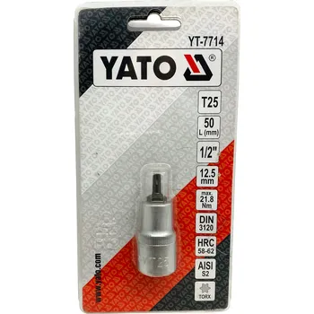 Klíč TRN KLÍČ 1/2" TORX T25X50MM YT-04311