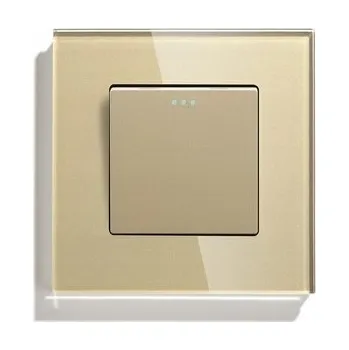 vypínač JEDNOPÓLOVÝ SCHODIŠŤOVÝ SPÍNAČ SVĚTLA 1K SKLENĚNÝ KLÁVESOVÝ