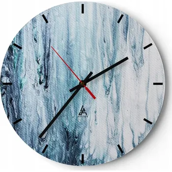 Hodiny Nástěnné hodiny do kuchyně 30x30 Abstrakce Skleněné hodiny do obýváku Tiché