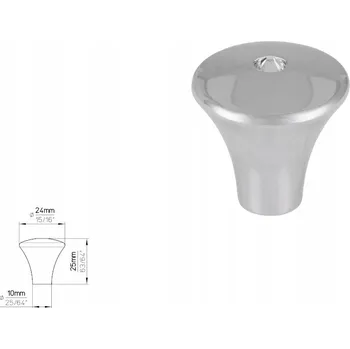 Nábytková úchytka SIRO 2037-24ZN1J3 chrom lesklý / SWAROVSKI