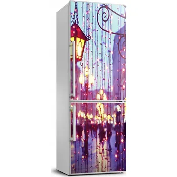 Tapeta Samolepicí tapeta na ledničku - Světla ve městě 70x190 cm