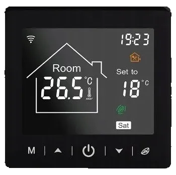 Termostat Termostat pro podlahové topení s WIFI M2.716WF černý