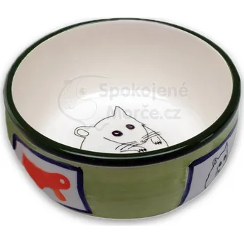 Miska pro psa Ferplast CARROT keramická miska 250 ml (Barva: zelená)