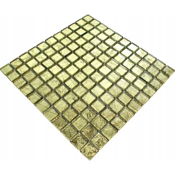 Obklad Skleněná mozaika Englass 30 x 30 cm, odstíny žluté a zlaté