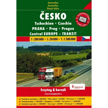 Cestování Czechy i Europa Środkowa + Praga Atlas samochodowy Shocart