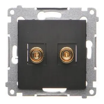 Elektrická zásuvka Elektrická Zásuvka zásuvka Kontakt-simon černá
