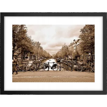 Obraz Obraz plakát v černém rámu do obýváku 40x30 foto města, plakáty na zeď