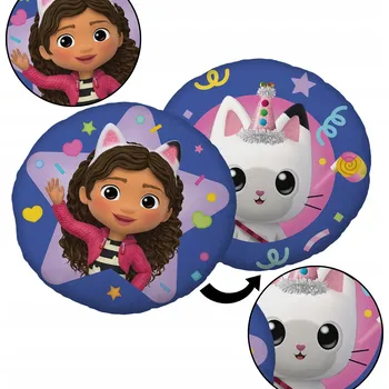 Polštář Gábinin Kouzelný Domek Polštář kulatý, polštář dekorativní 40x40 cm, OEKO-TEX