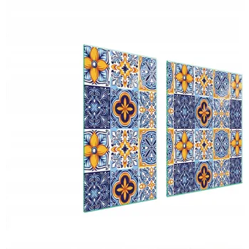 Obraz SKLENĚNÁ OCHRANNÁ DESKA NA SPORÁK 90x52 MOZAIKA TVRZENÉ SKLO