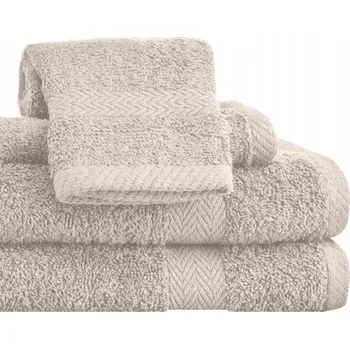 Ručník 4 x SADA RUČNÍKŮ 2 x 70x140 + 2 x 50x100 RUČNÍKY BAVLNA RŮZNÉ BARVY