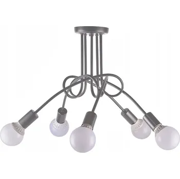 ZÁVĚSNÉ STROPNÍ SVÍTIDLO ŠEDÝ LUSTR PARADISE E27 DO LOŽNICE OBÝVACÍHO POKOJE