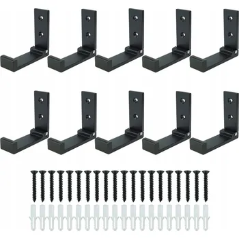 Věšák Skládací jednoduchý háček na lamely, černý