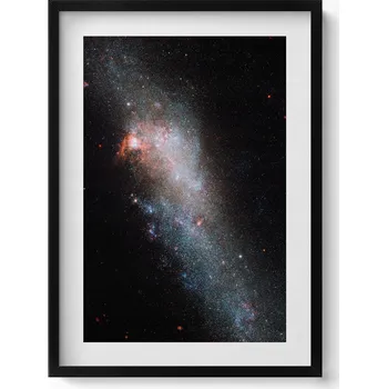 Obraz Dekorativní nástěnný obraz v rámu do obýváku Galaxie hvězdy vesmír 50x70 cm