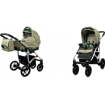 Kočárek Dětský kočárek 2v1 BabyLux LARGO – sporťák a hluboká korba, lehký, s taškou