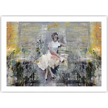 Obraz Plakát bez rámu do obývacího pokoje ložnice 70x50 žena moderní módní obraz