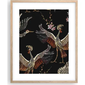 Obraz Obraz plakát na zeď v rámu světlý dub 40x50 abstrakce plakáty do obývacího pokoje