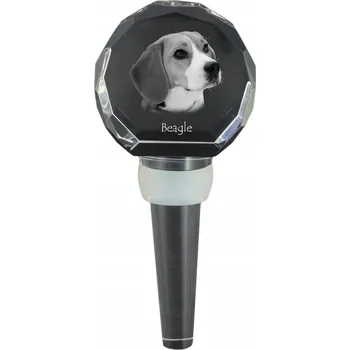 Korek do láhve s Beaglem a fotografií, personalizovaná zátka na víno
