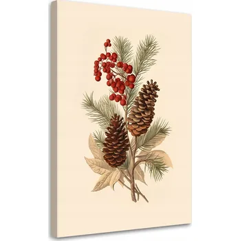 Obraz OBRAZ DO OBÝVÁKU Dekorace vánoční DEKORACE NA PLÁTNĚ 60x90