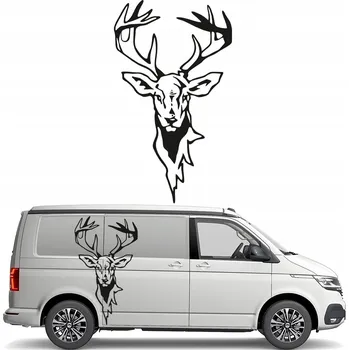 Samolepicí dekorace na vozidlo SAMOLEPKA na obytný vůz (kamper) JELEN DEER ZVÍŘATA 70x120