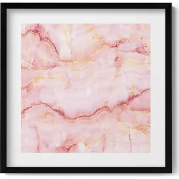 Obraz Dekorativní nástěnný obraz do obýváku kuchyně Růžová mramorová textura 50x50 cm