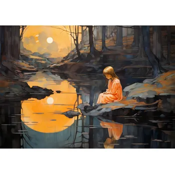 Plakát Plakát Okouzlení soumrakem bez rámu 42 x 29,7 cm