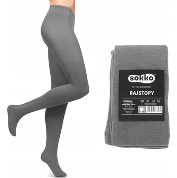 Dámské spodní prádlo Punčocháče hladké Sokko 160 DEN šedé, velikost 3