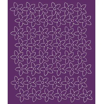 Obraz Nálepky na zeď Květiny 48 ks fialové