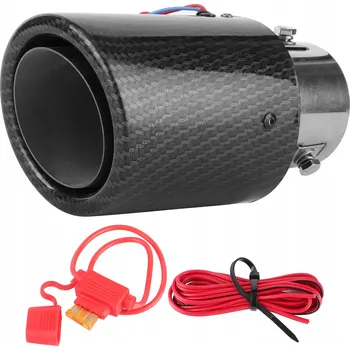 Posilovač řízení KONCOVKA VÝFUKU TLUMIČE, NÁSTAVEC NA VÝFUKOVOU TRUBKY O PRŮMĚRU 35-63MM