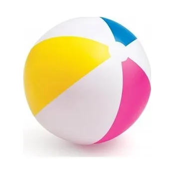NAFUKOVACÍ ZAHRADNÍ PLÁŽOVÝ MÍČ NA BAZÉN BAREVNÁ PLÁŽ INTEX 61 cm